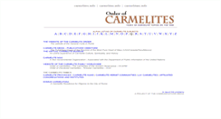 Desktop Screenshot of carmelites.info